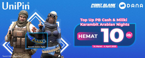 Free Karambit Arabian Nights – Top Up PB Cash Pakai DANA Bisa Hemat 10Ribu!